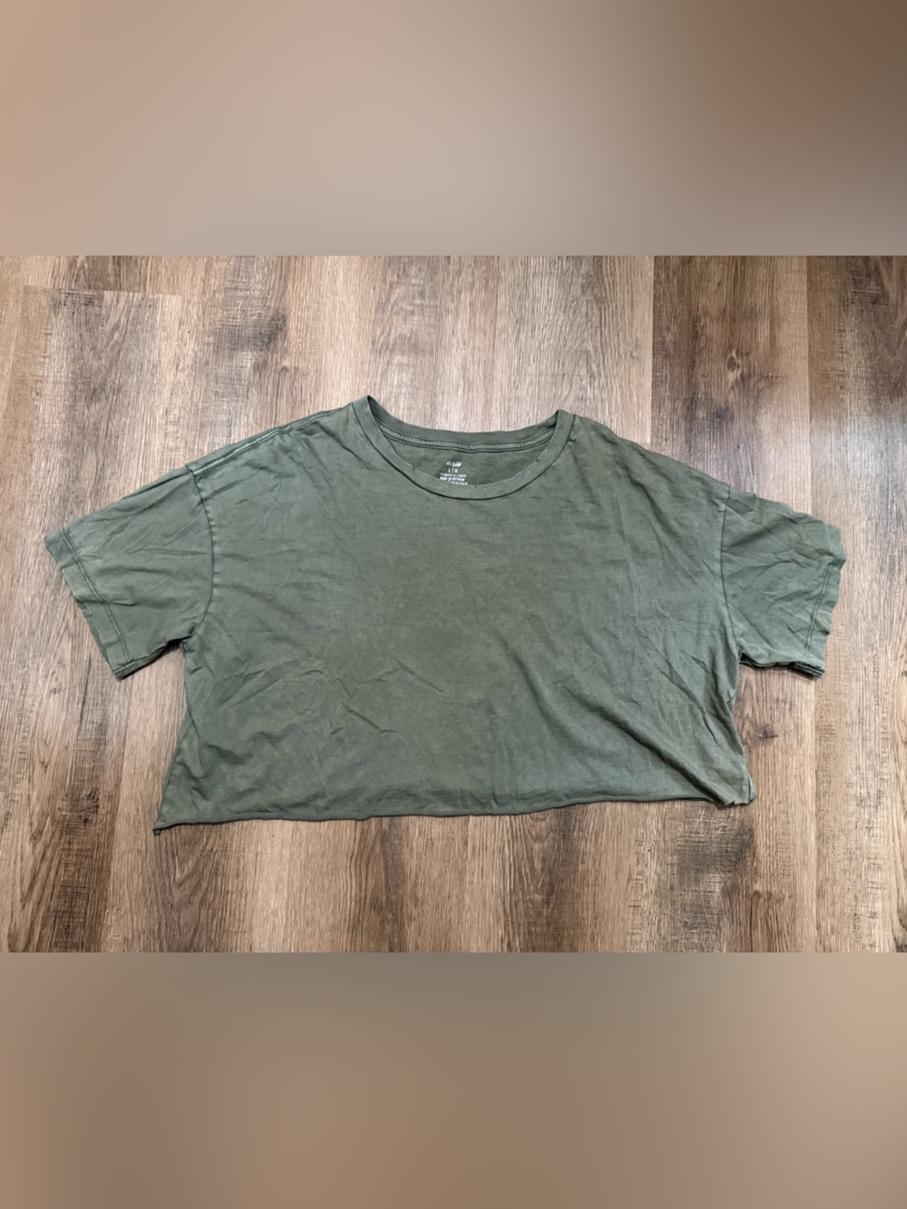 Aerie Distressed Crop Top